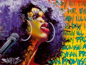 Eryka Badu “Amerykahn Promise” Painting